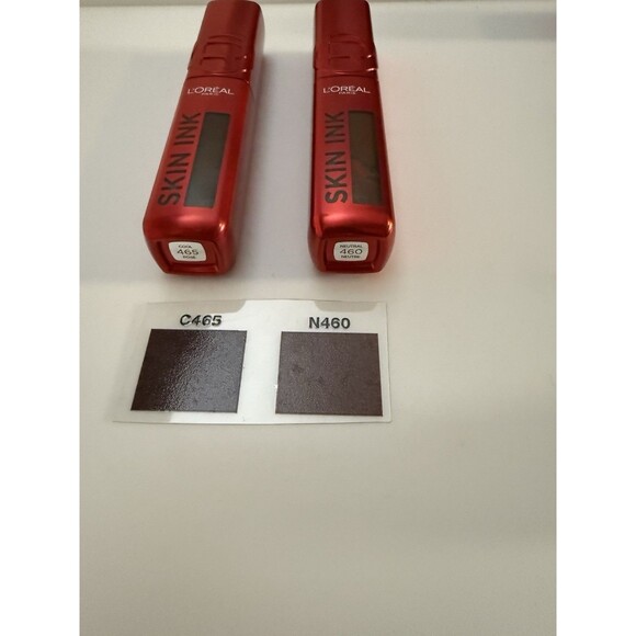 L’Oreal Skin Ink Longwear 2-in-1 Foundation Concealer Makeup, C465 & N460 - Picture 3 of 3